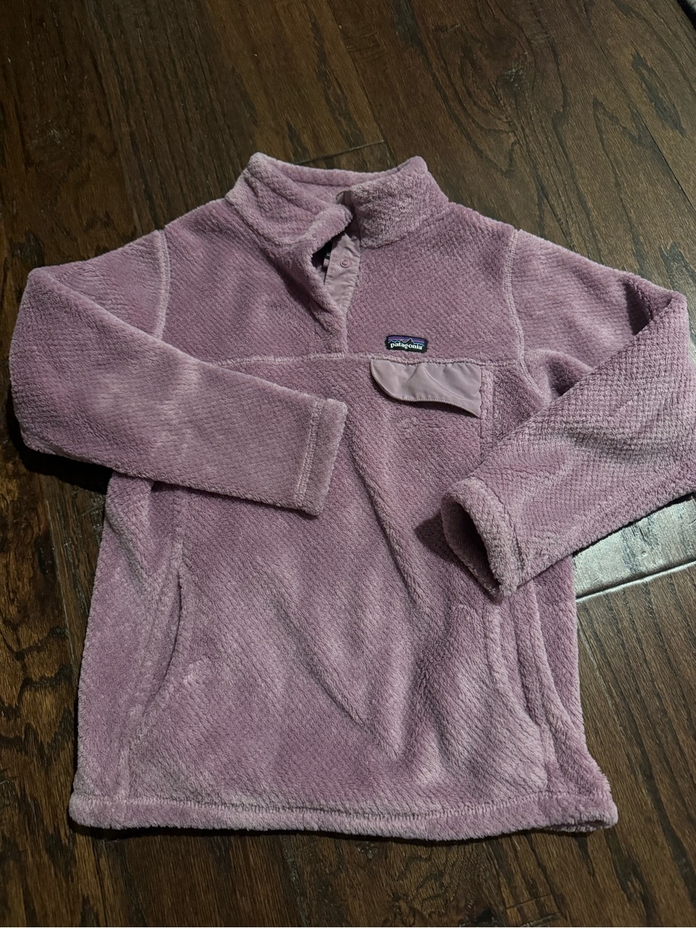 Patagonia Plush Fleece Pullover in Dusty Mauve